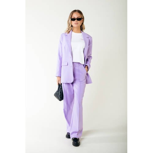 Colourful Rebel straight regular waist pantalon lila afbeelding