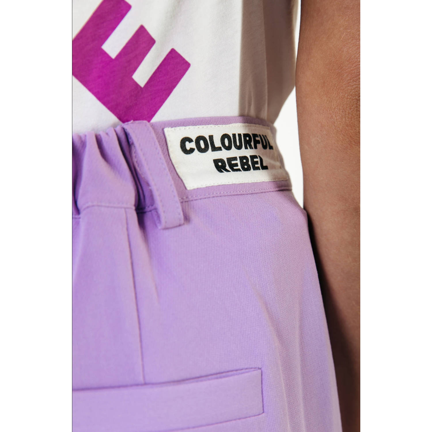 Colourful Rebel straight regular waist pantalon lila