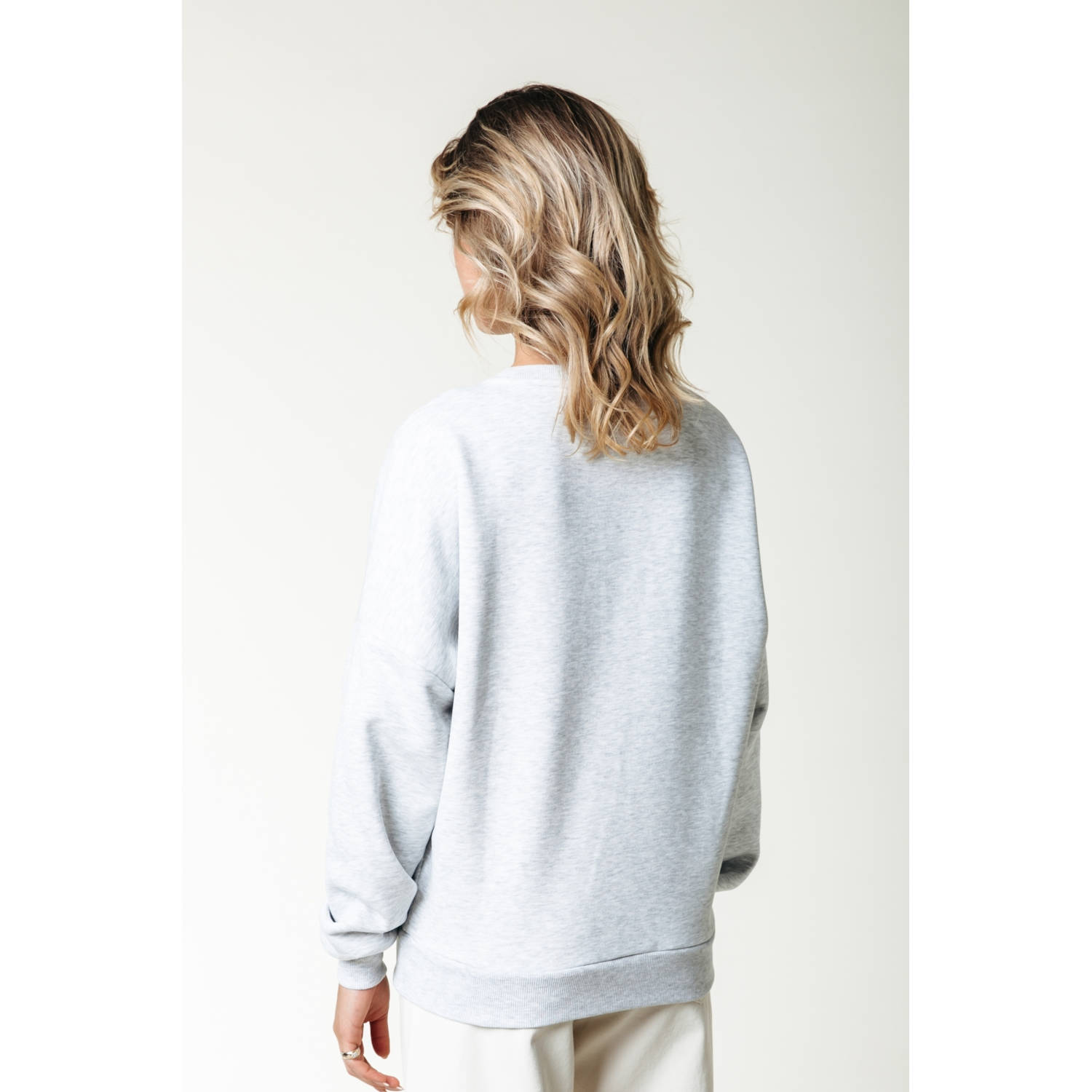 Colourful Rebel sweater grijs melange