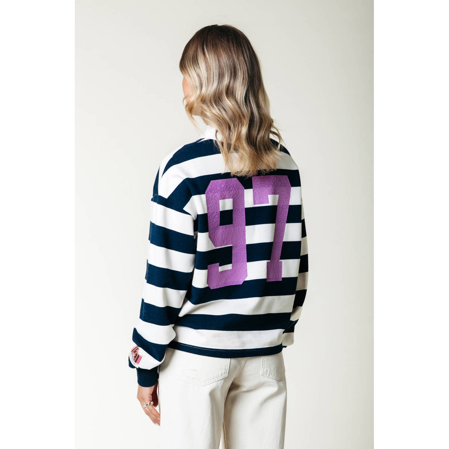 Colourful Rebel sweater donkerblauw
