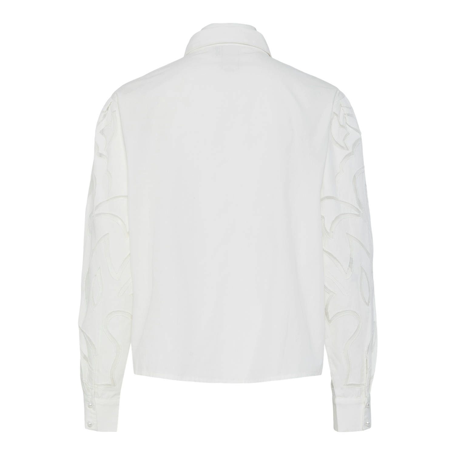 Y.A.S blouse wit met pareldetail