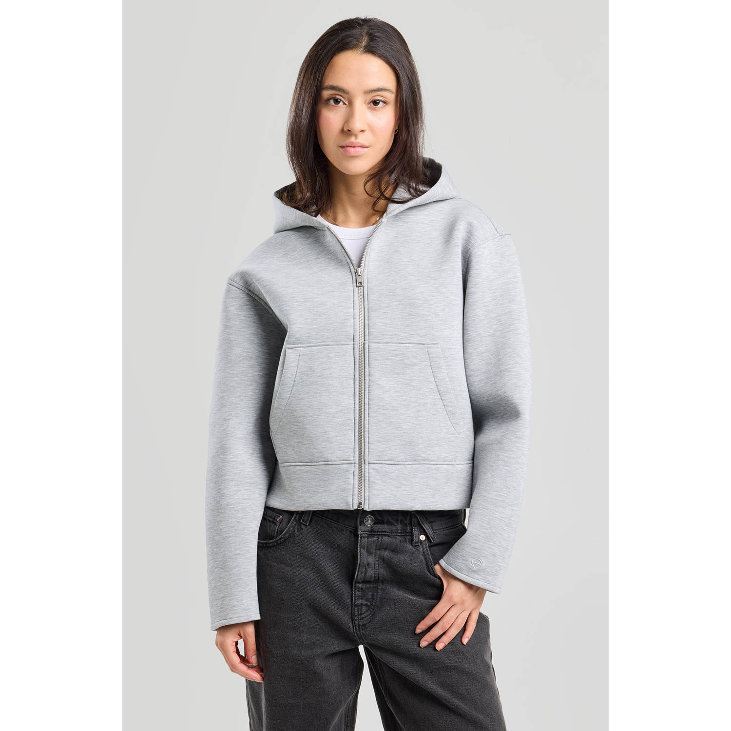 America Today sweatvest grijs
