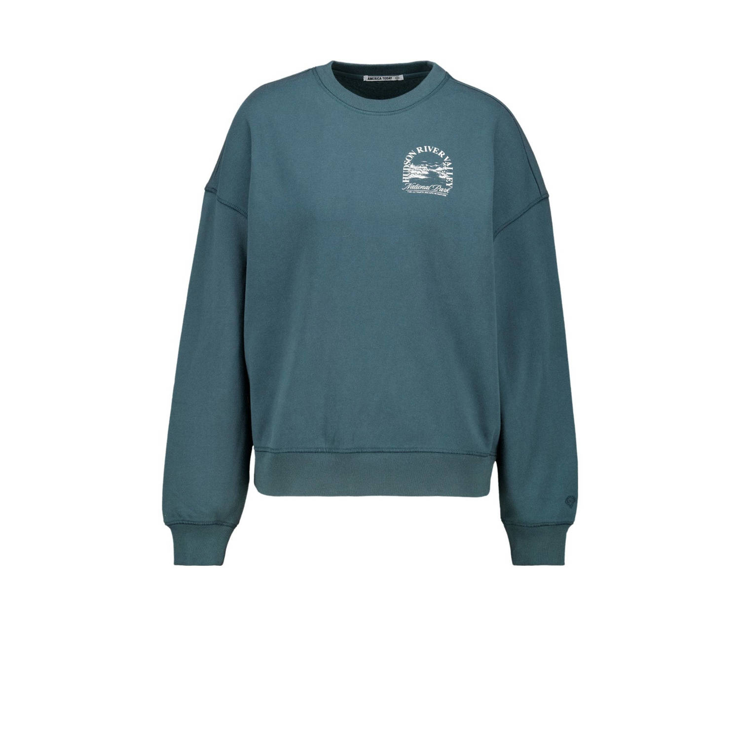 America Today sweater petrol