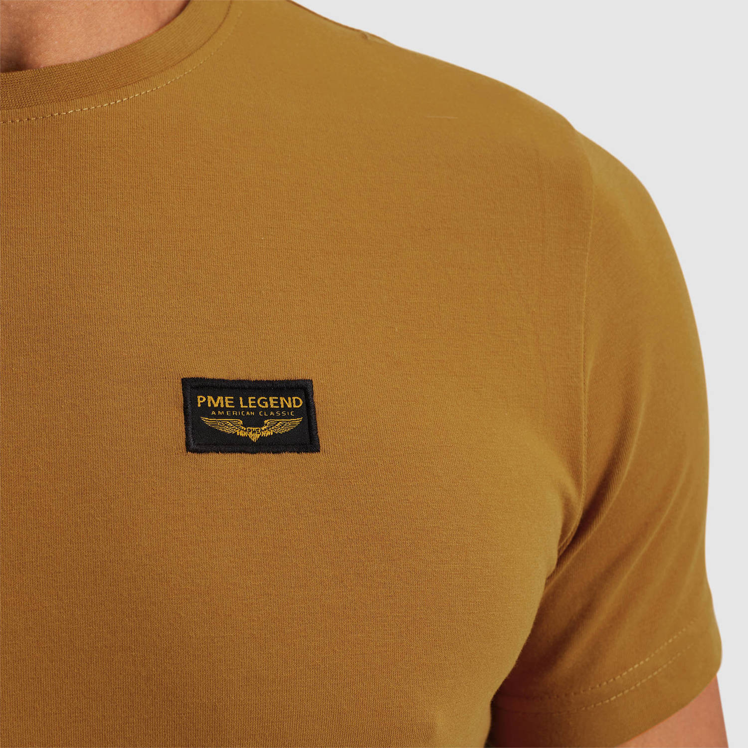 PME Legend T-shirt met logo donkeroranje