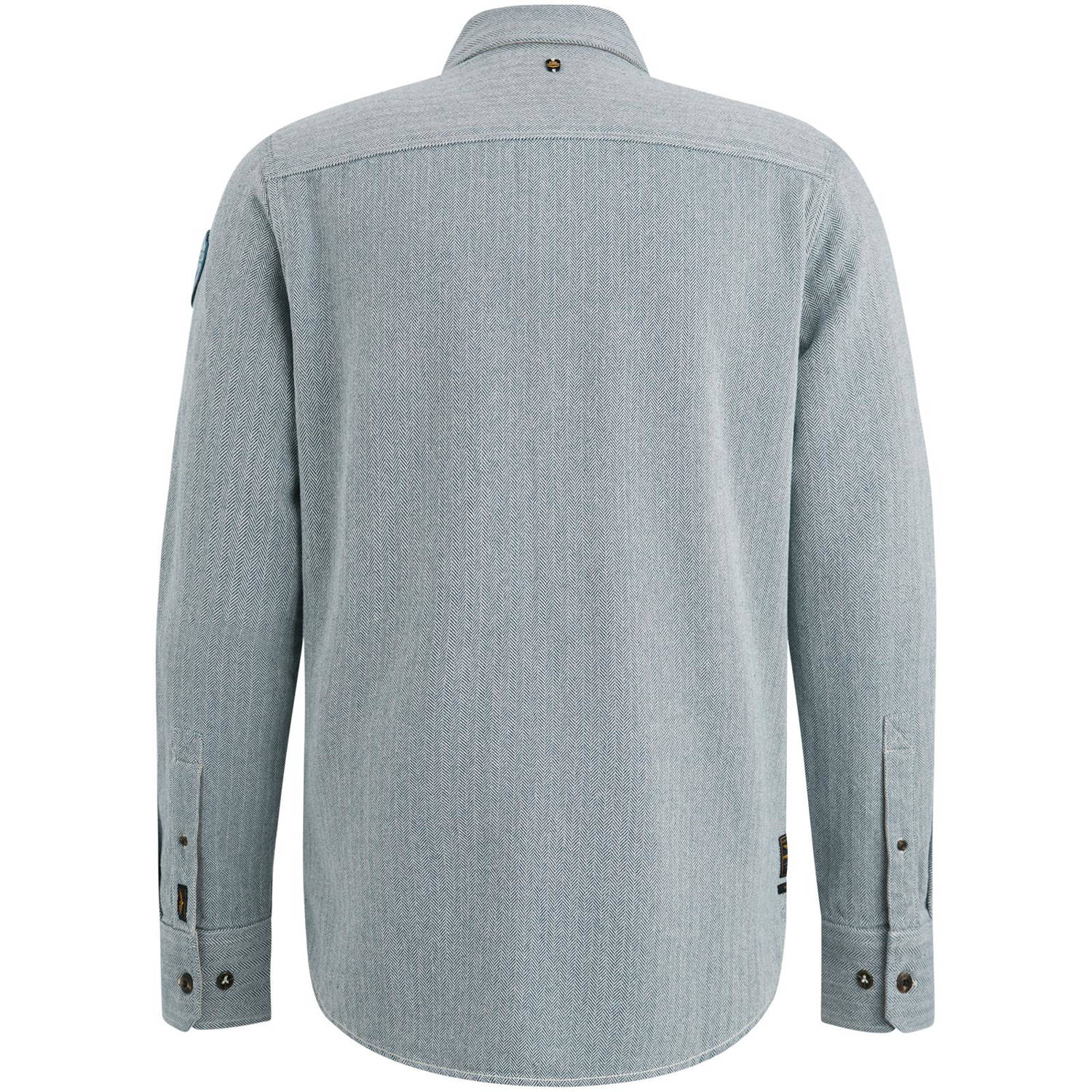 PME Legend gemêleerd overshirt blauw