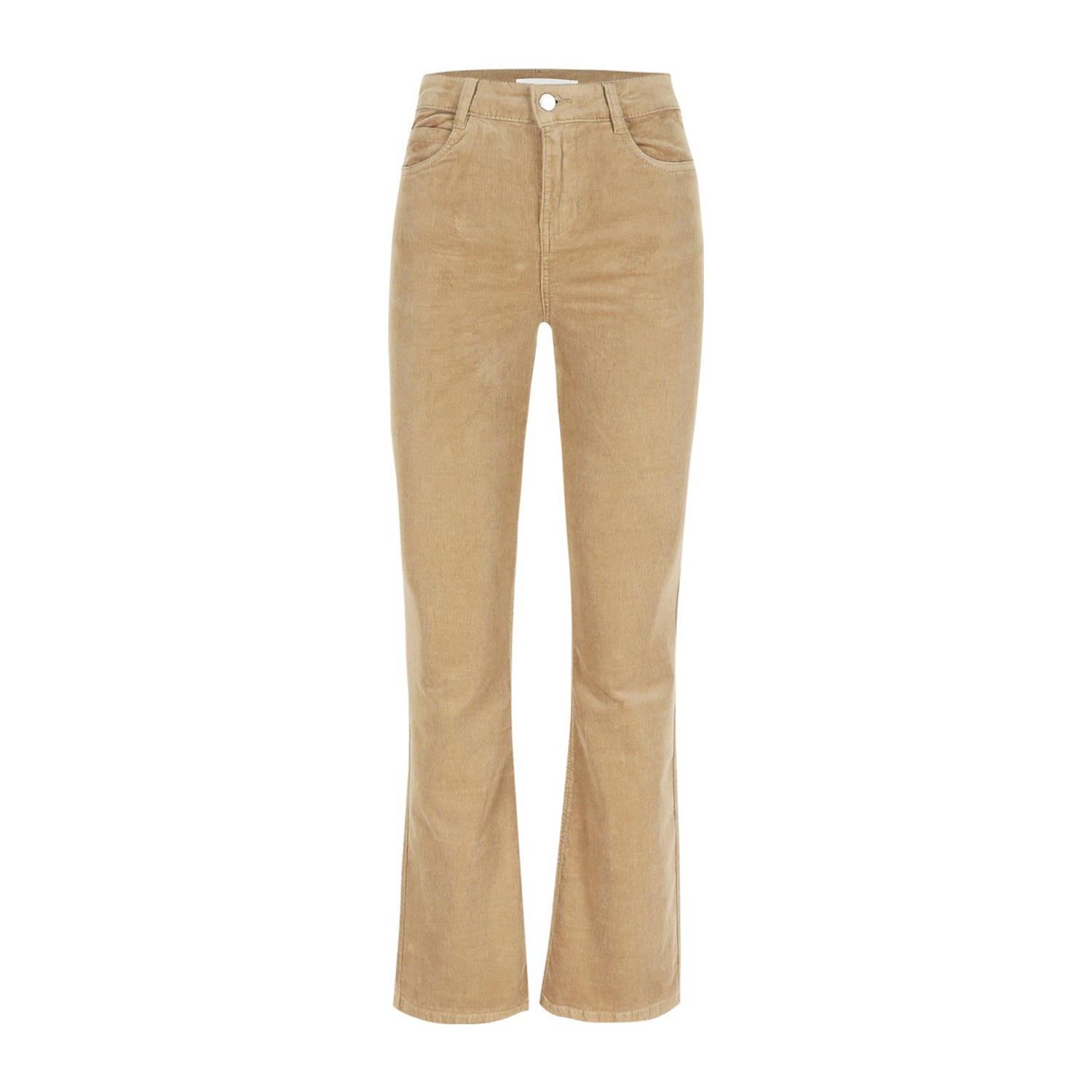 LOLALIZA corduroy flared broek camel