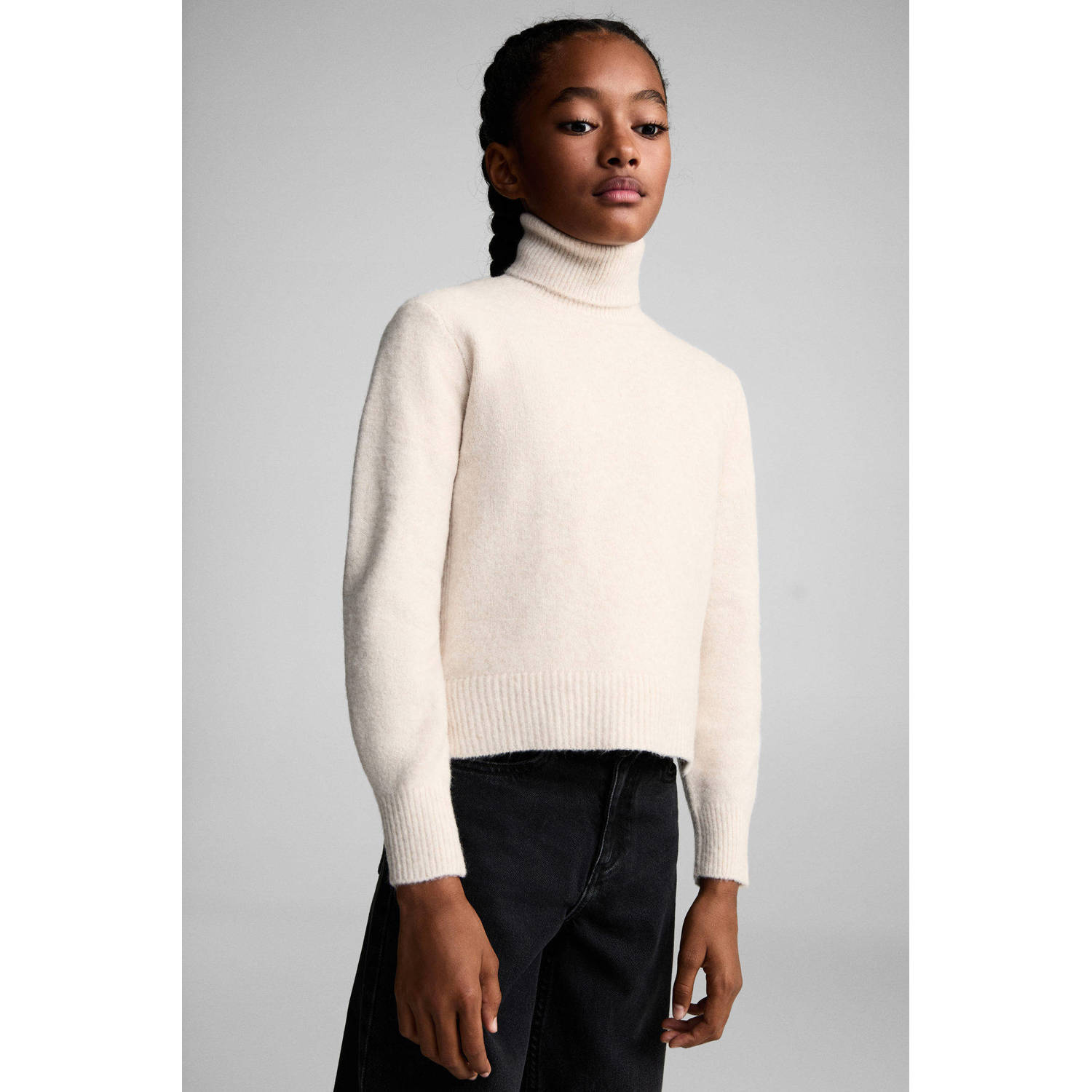 Mango Kids gebreide trui beige