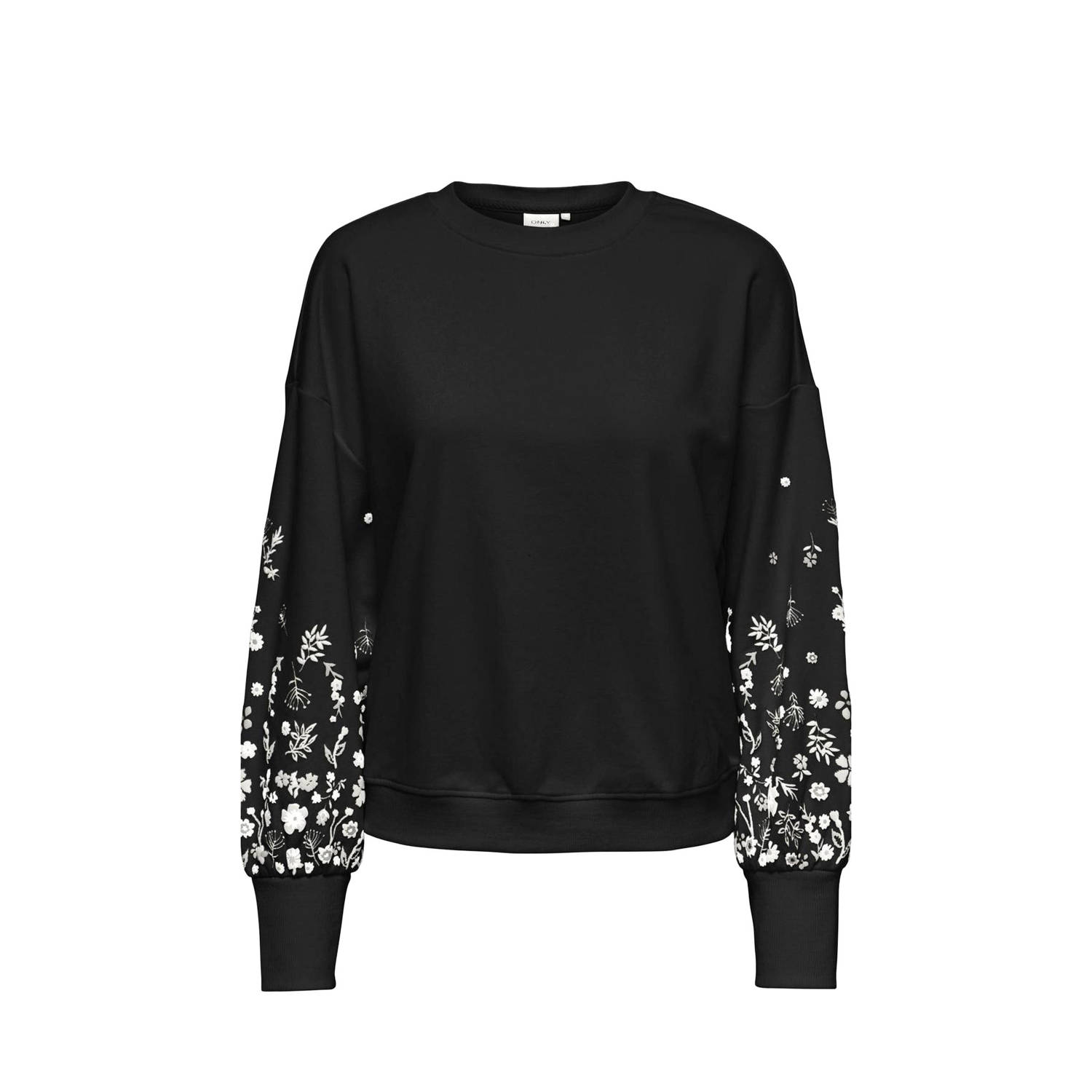 Only Sweatshirt ONLBROOKE L S O-NECK FLOWER SWT