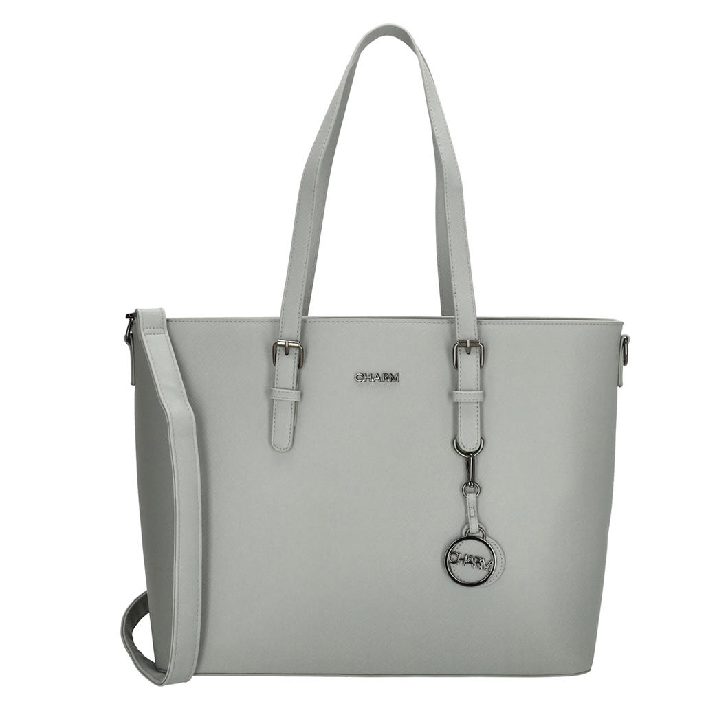 Charm London 15,6 inch shopper Birmingham grijs