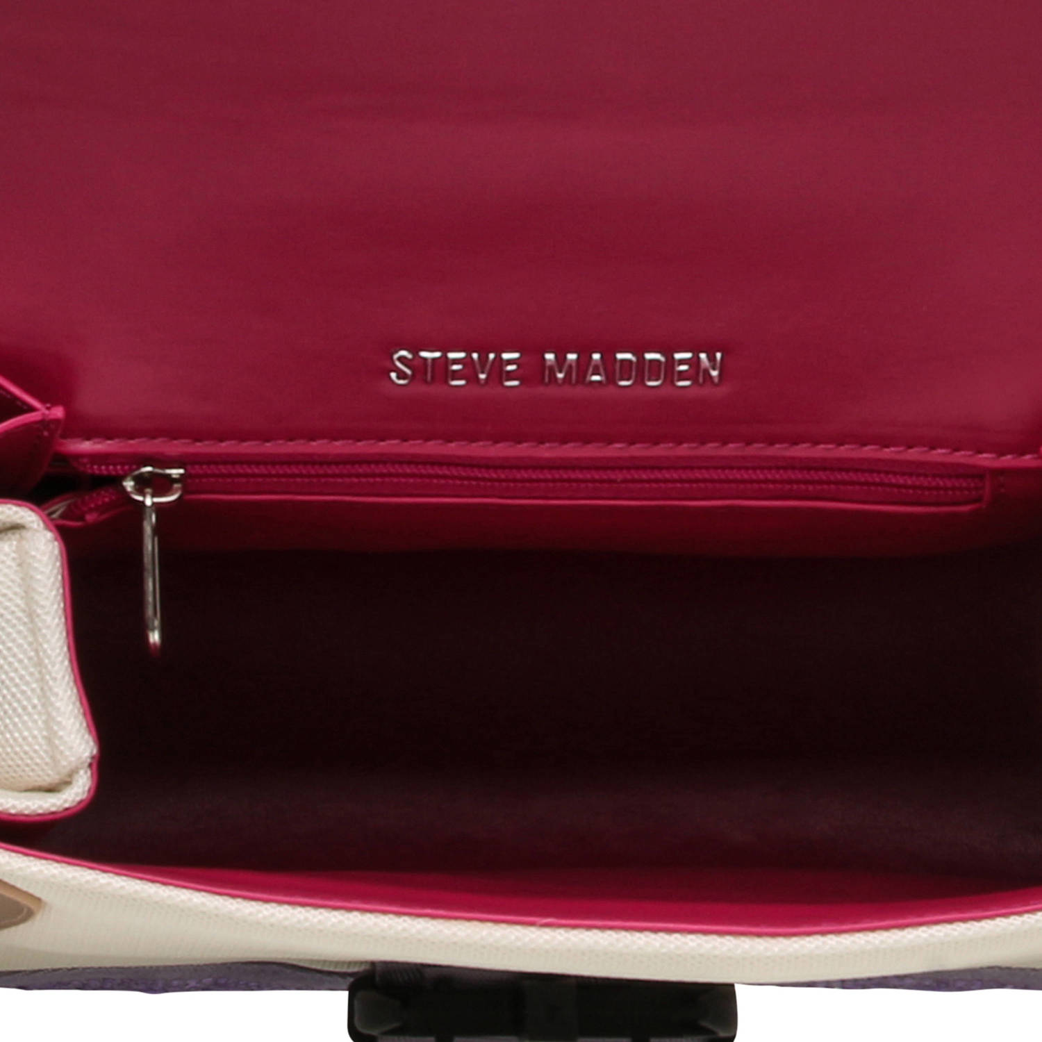 Steve Madden crossbody tas BDIEGO ecru roze