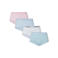 PIECES short PCLOGO (set van 4) lichtblauw/roze/wit