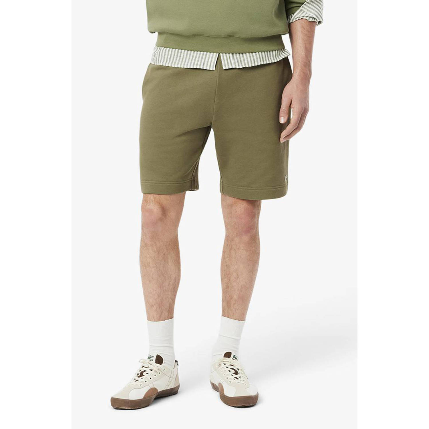Lacoste regular sweatshort groen