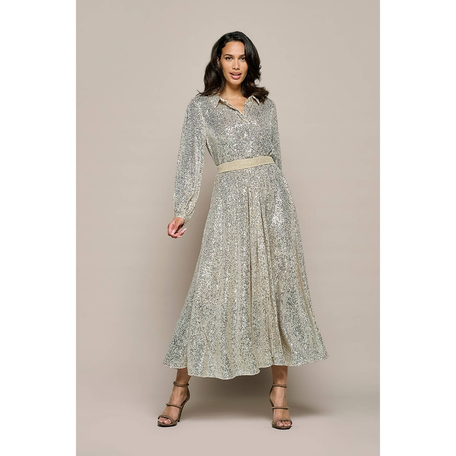 Mart Visser maxi jurk Kelly champagne