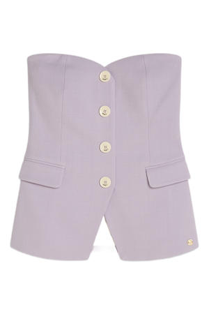 strapless top lila