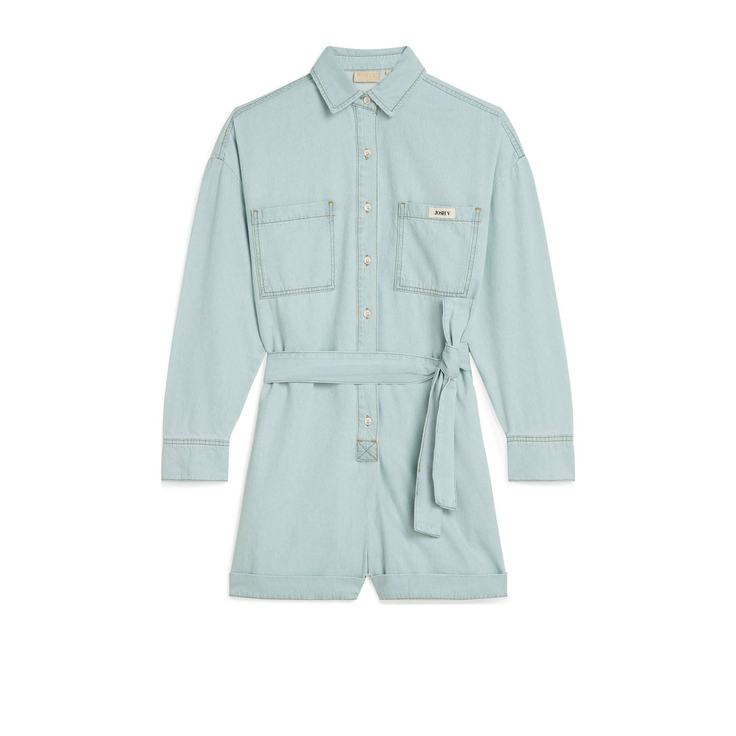 JOSH V oversized playsuit light blue denim