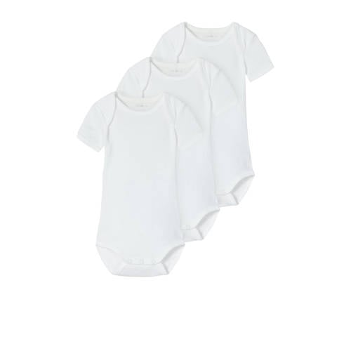 NAME IT BABY romper NBNBODY - set van 3 wit afbeelding