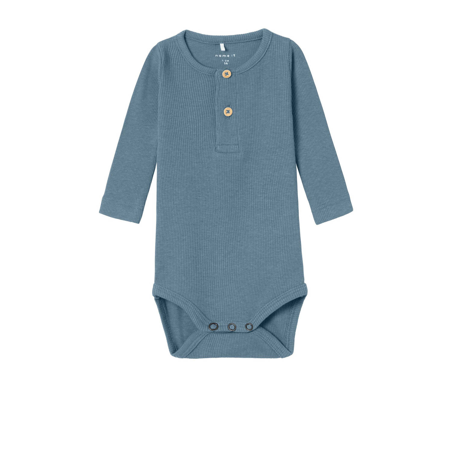 NAME IT BABY romper NBMKAB grijsblauw