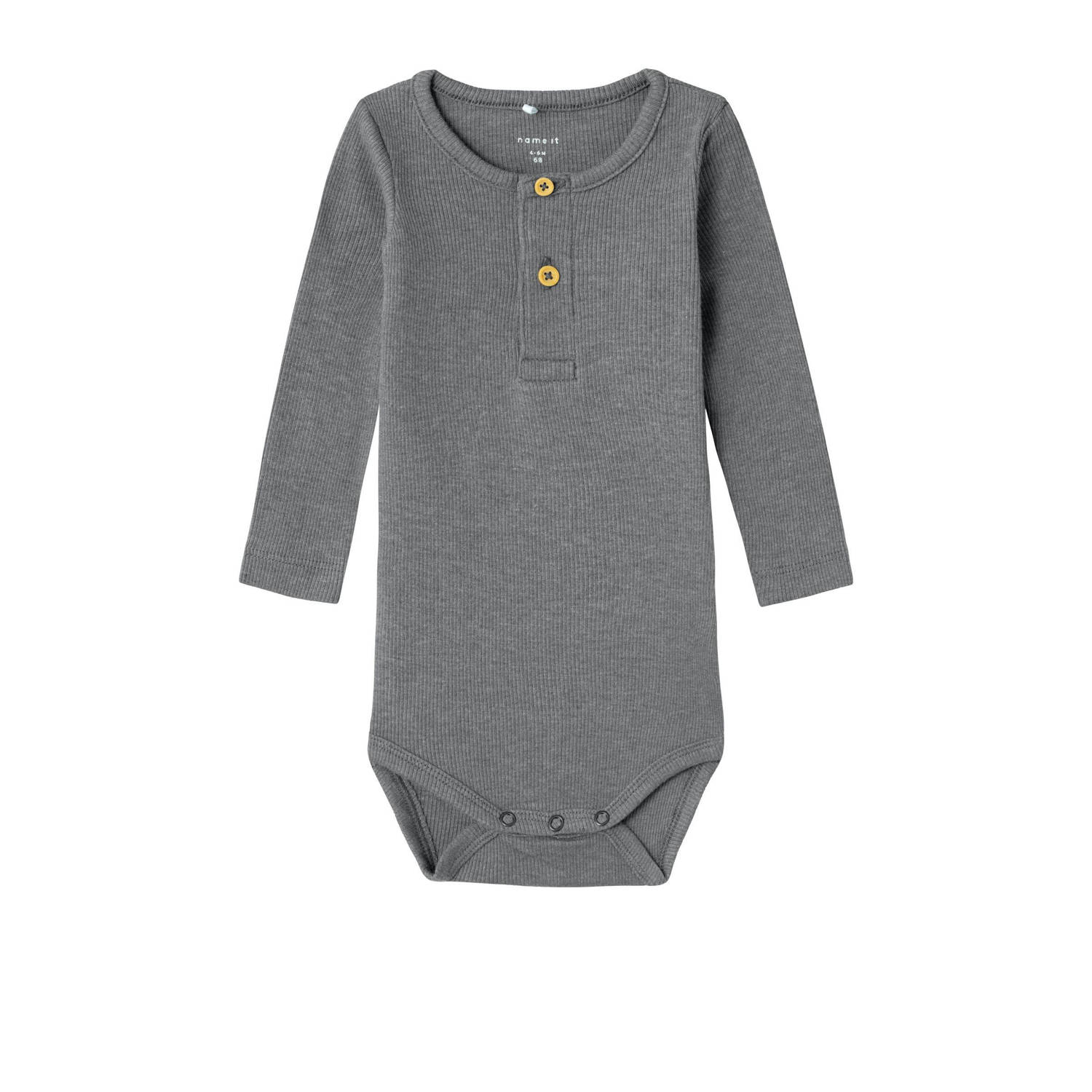 NAME IT BABY romper NBMKAB grijs