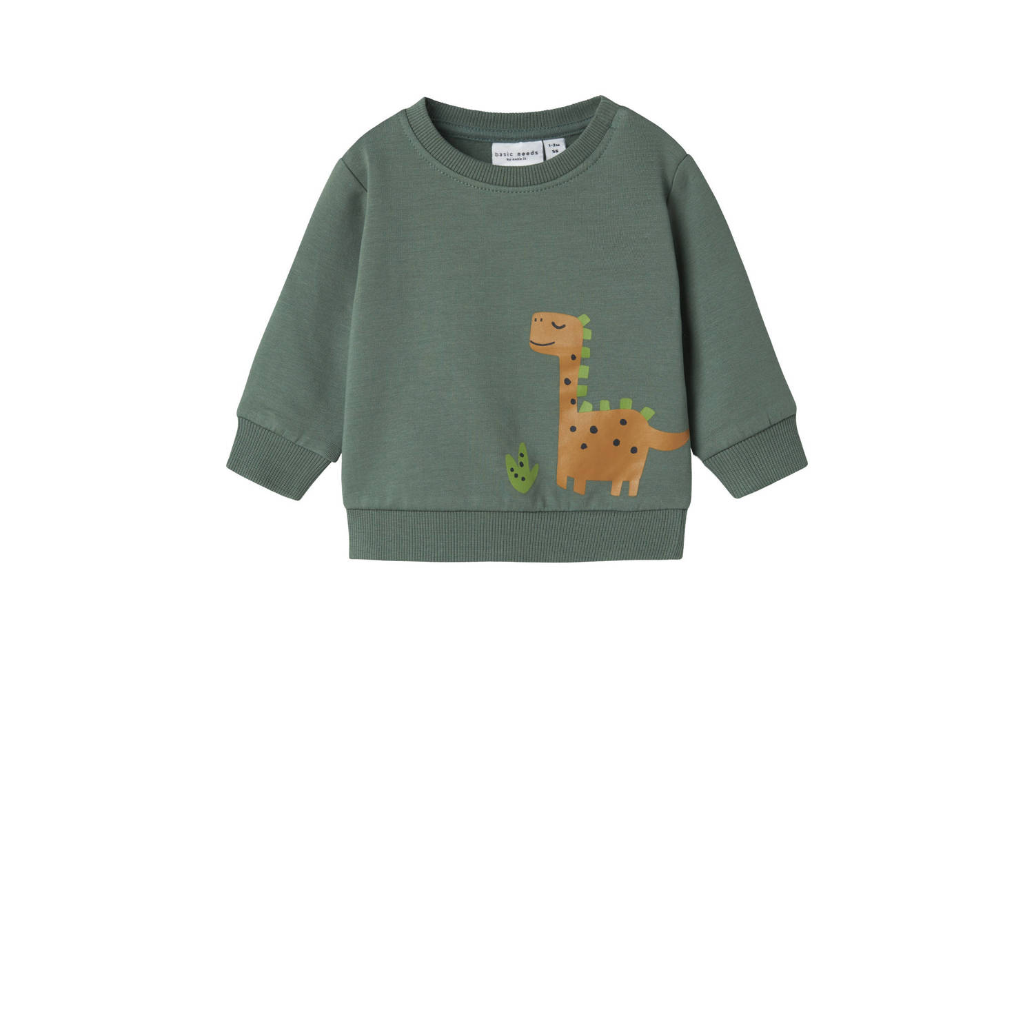 NAME IT BABY sweater NBMVONNE groen