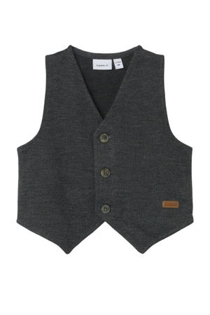 gilet antraciet
