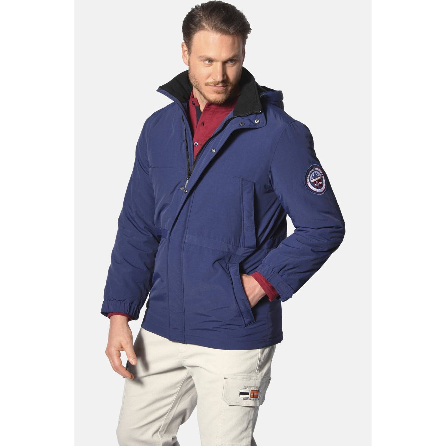 Jan Vanderstorm jas VICO Plus Size blauw