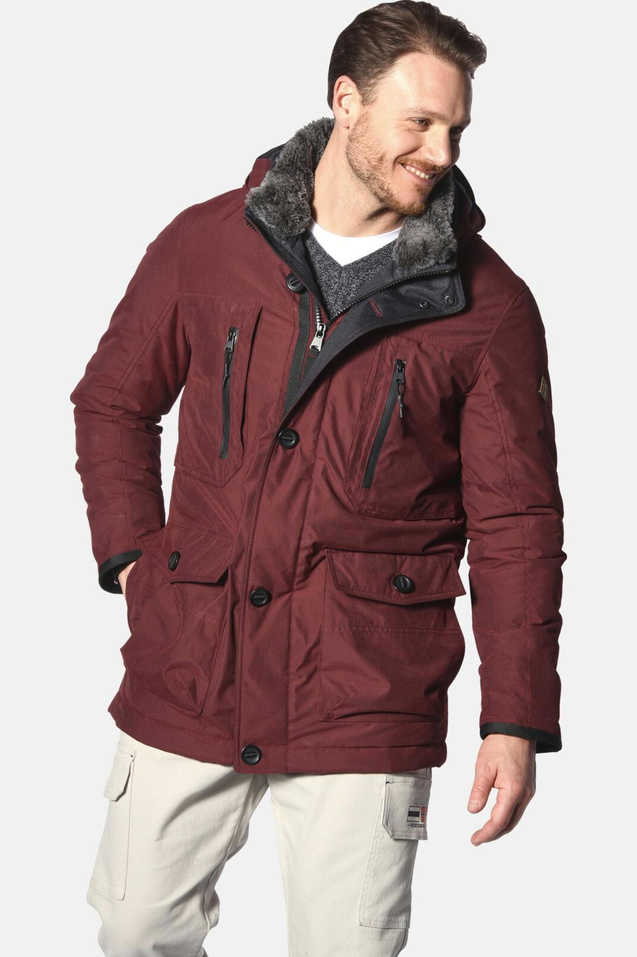 Jan Vanderstorm jas Plus Size RICKI bruin