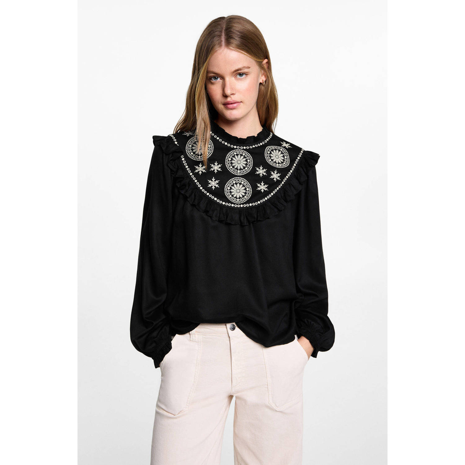 MANGO TEEN blousetop zwart