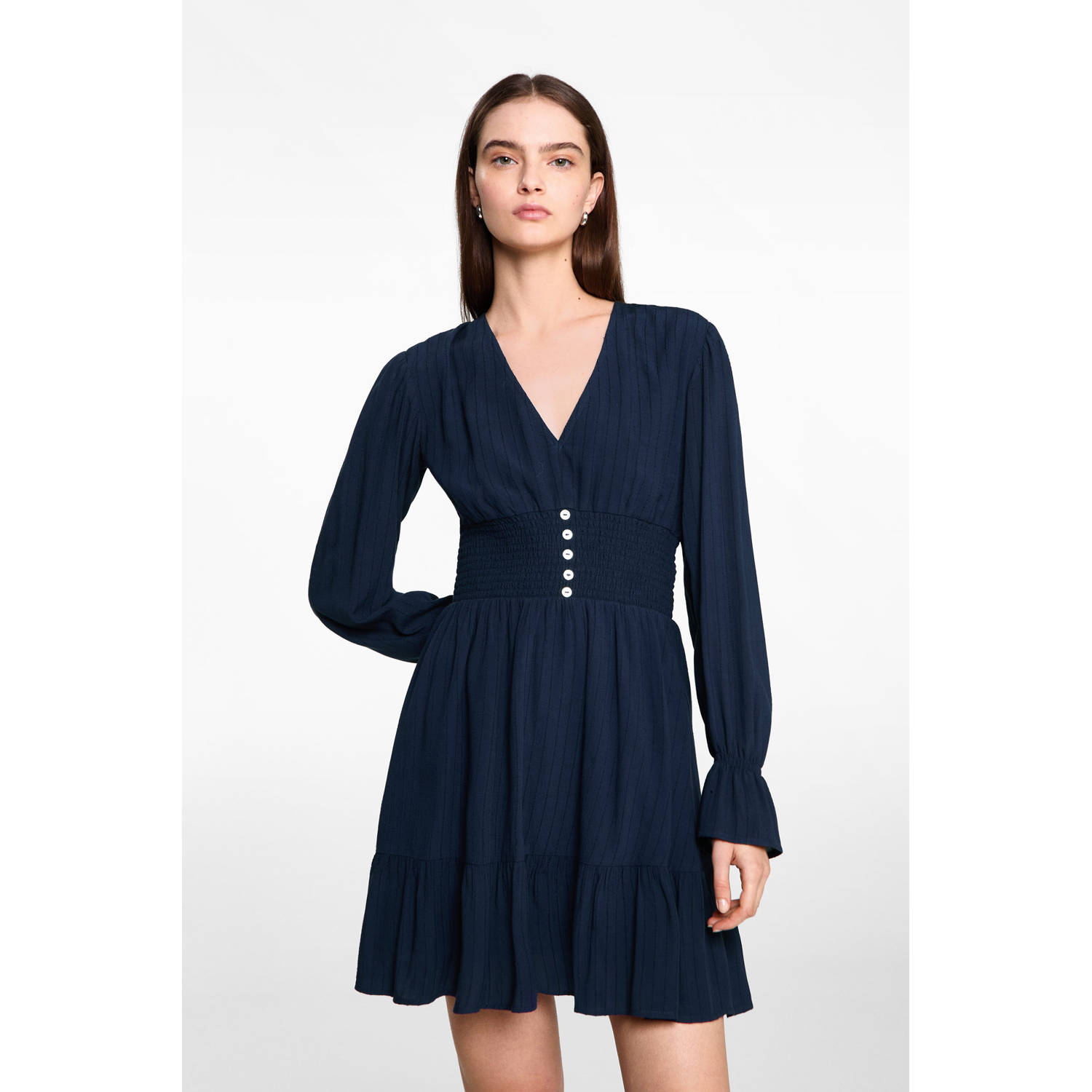 MANGO TEEN midi jurk marine