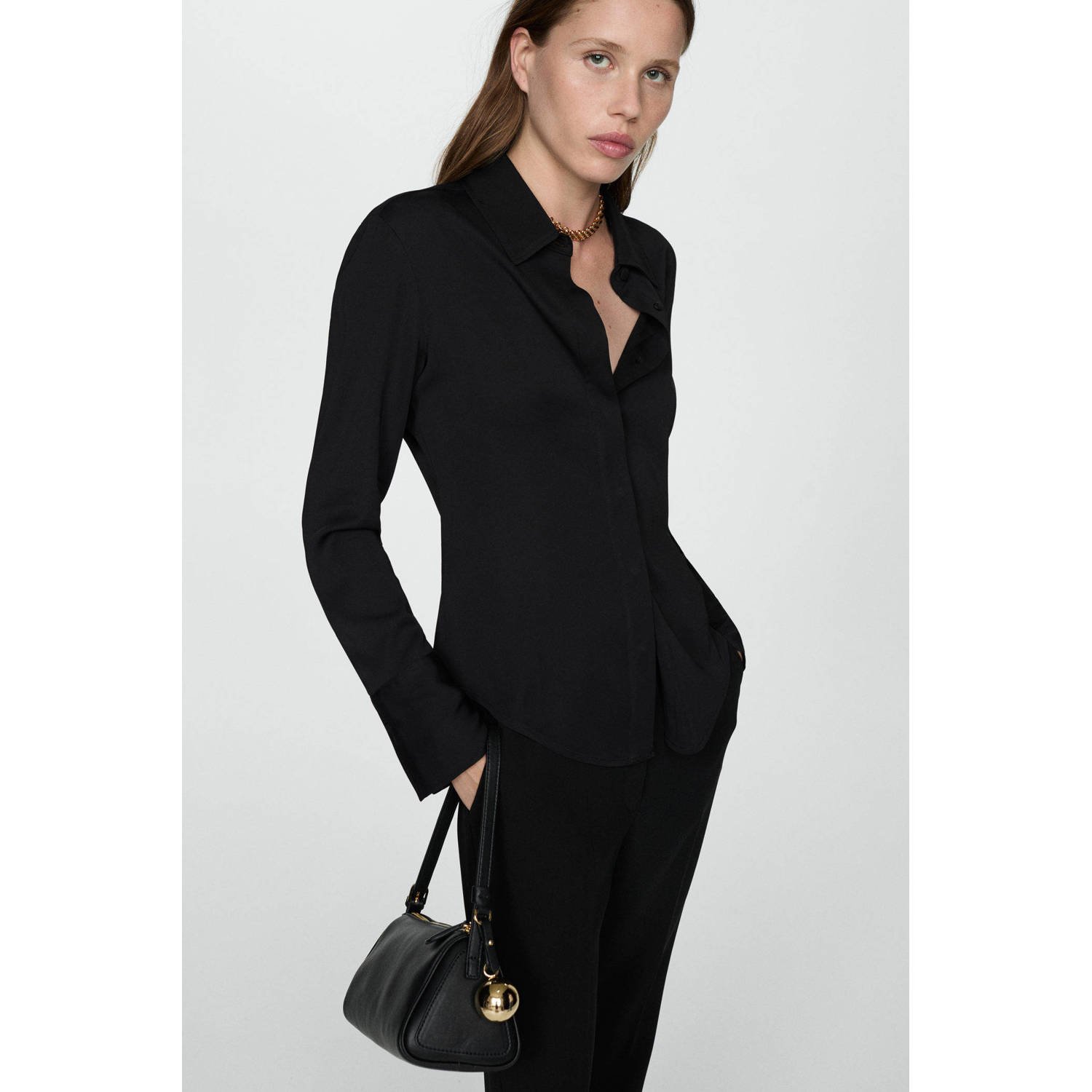 Mango blouse zwart
