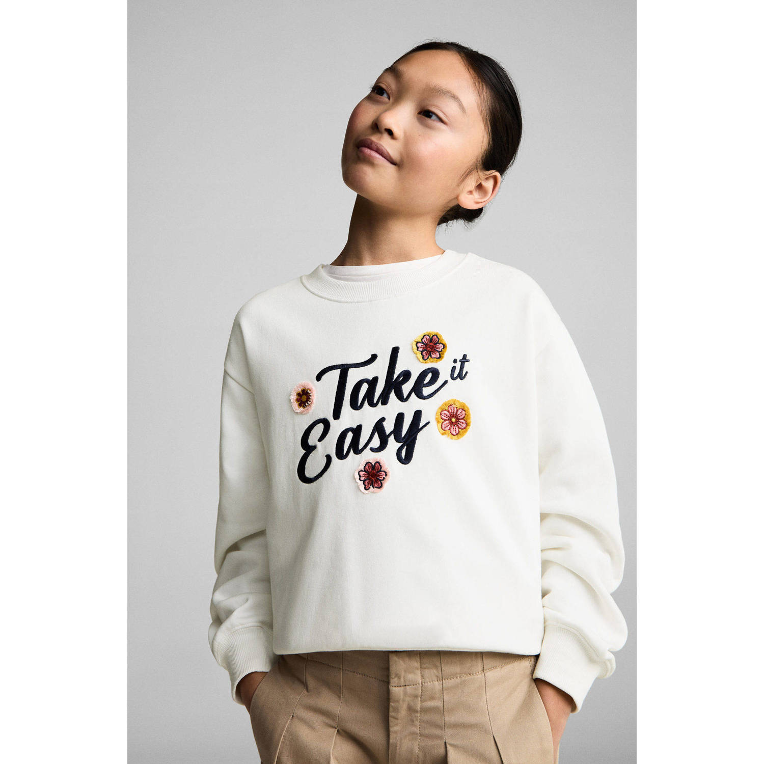 Mango Kids sweater wit