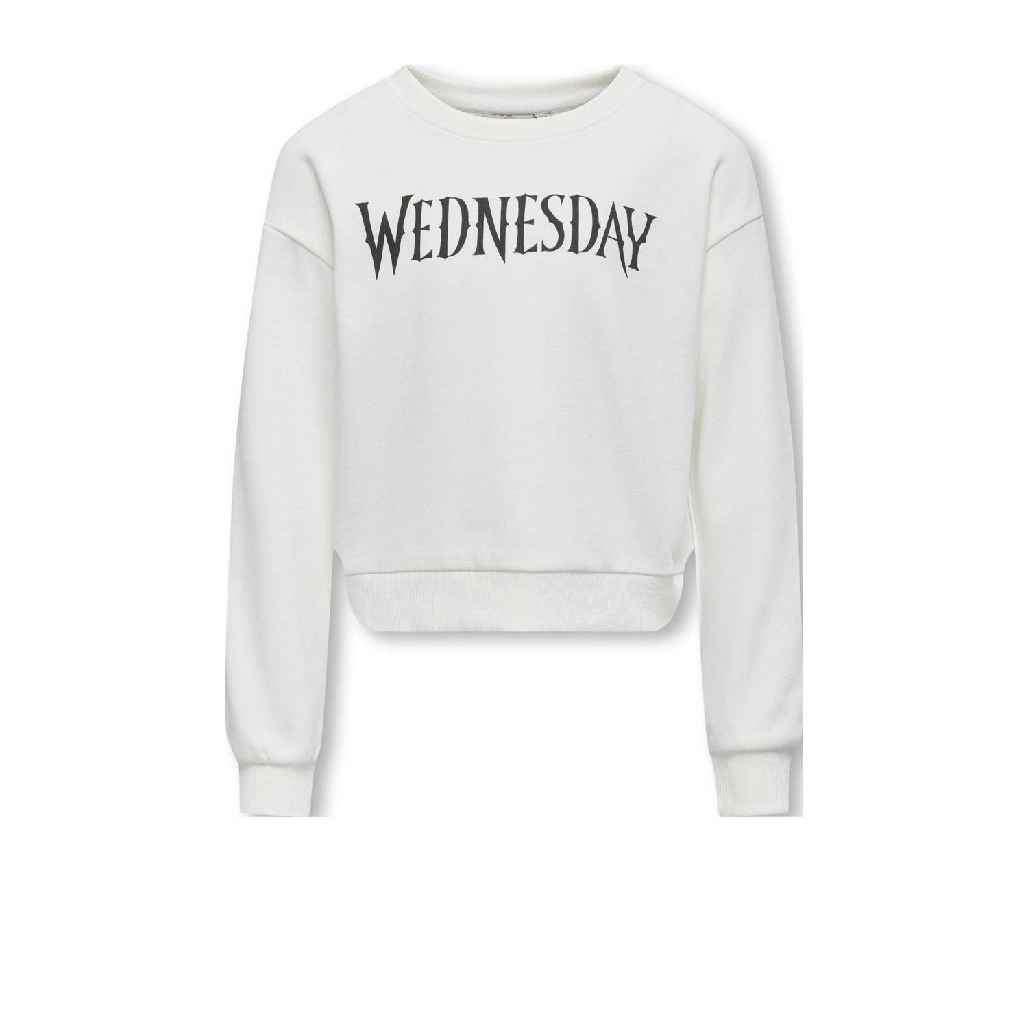 ONLY KIDS GIRL sweater met Wednesday print wit