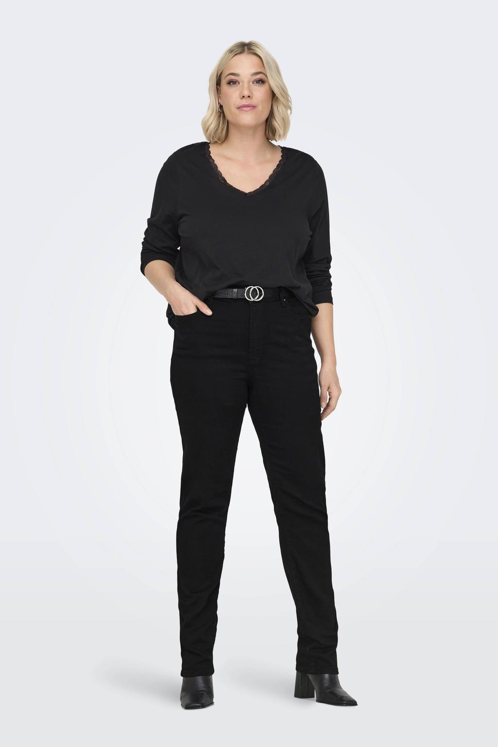 ONLY CARMAKOMA slim fit jeans CARSUI black denim