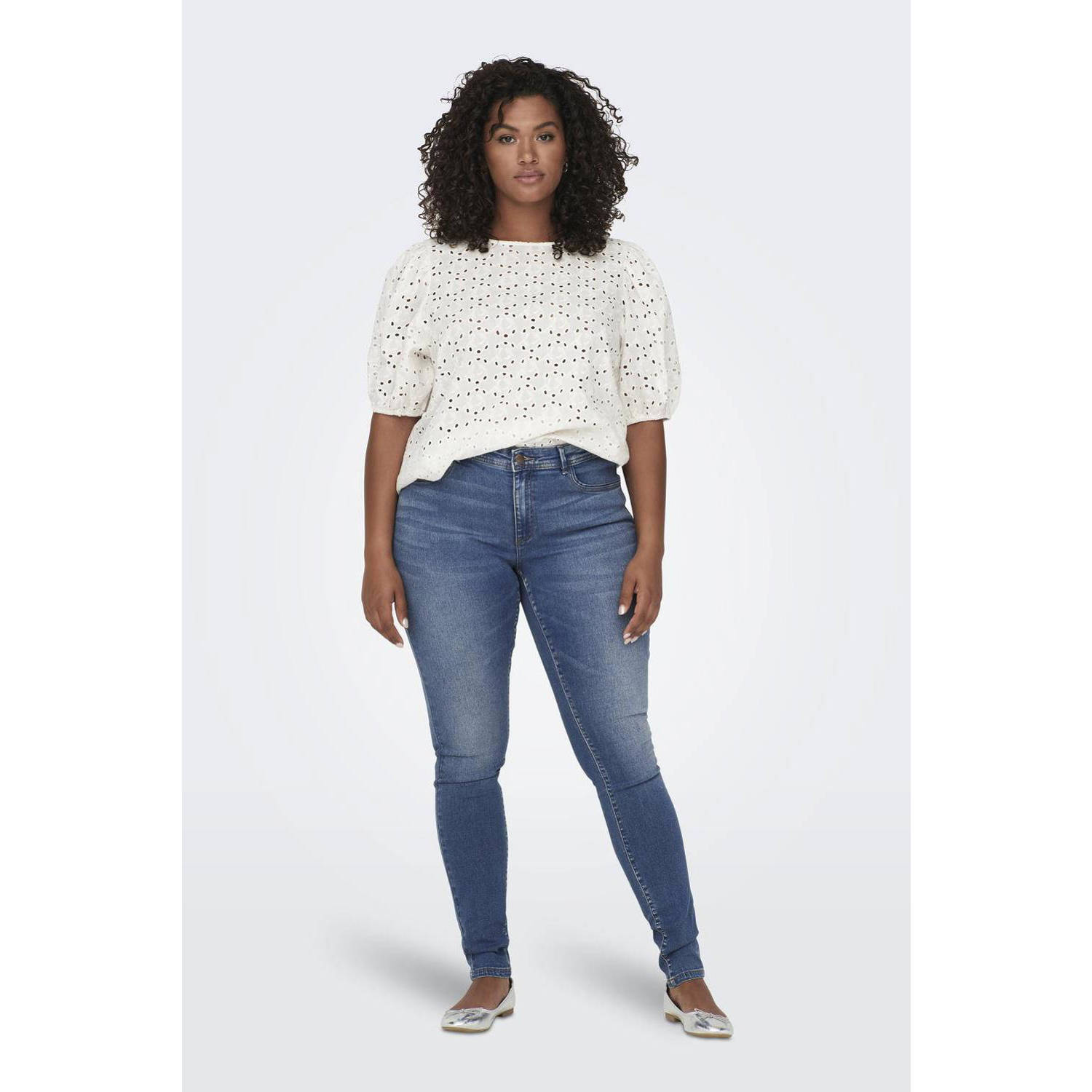 ONLY CARMAKOMA skinny jeans CARSALLY medium blue denim