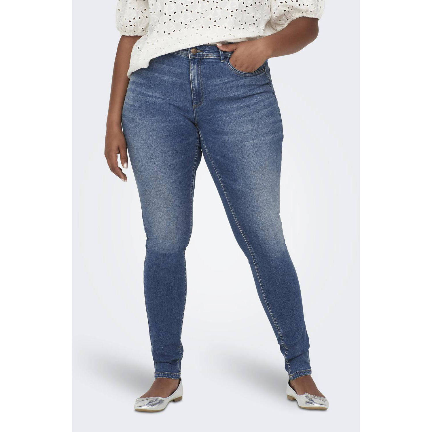 ONLY CARMAKOMA skinny jeans CARSALLY medium blue denim