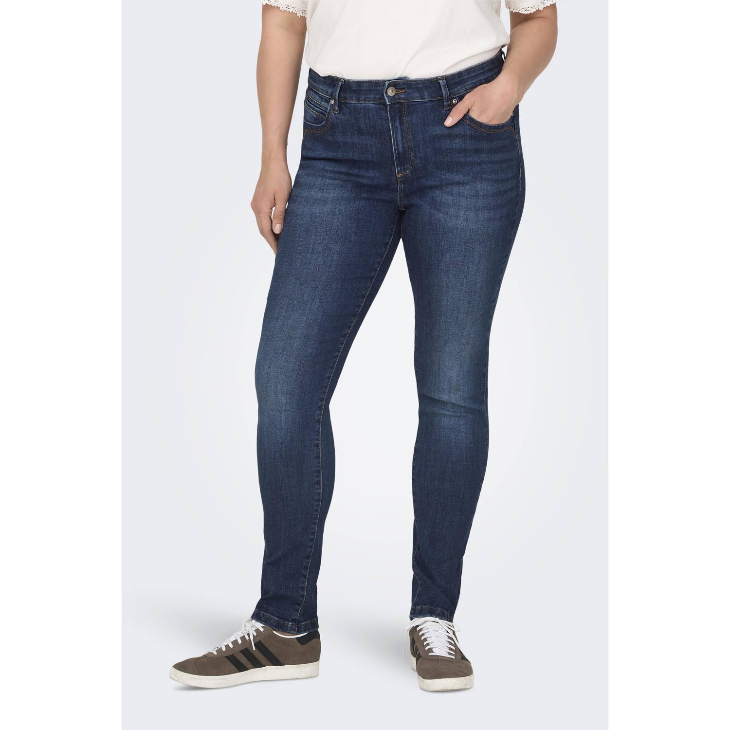 ONLY CARMAKOMA skinny jeans CARKARLA dark blue denim