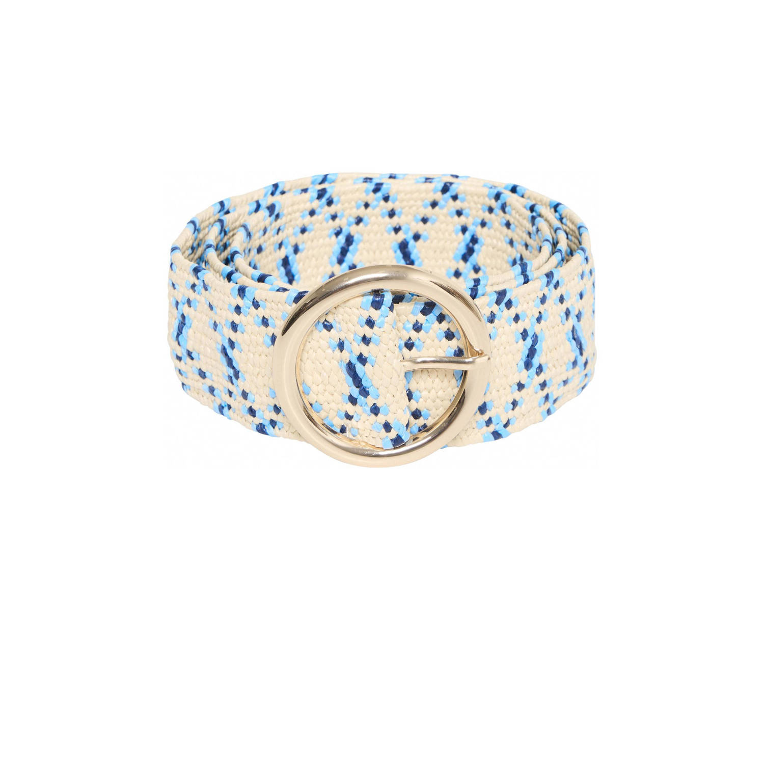 ICHI riem IANAOMI ecru blauw
