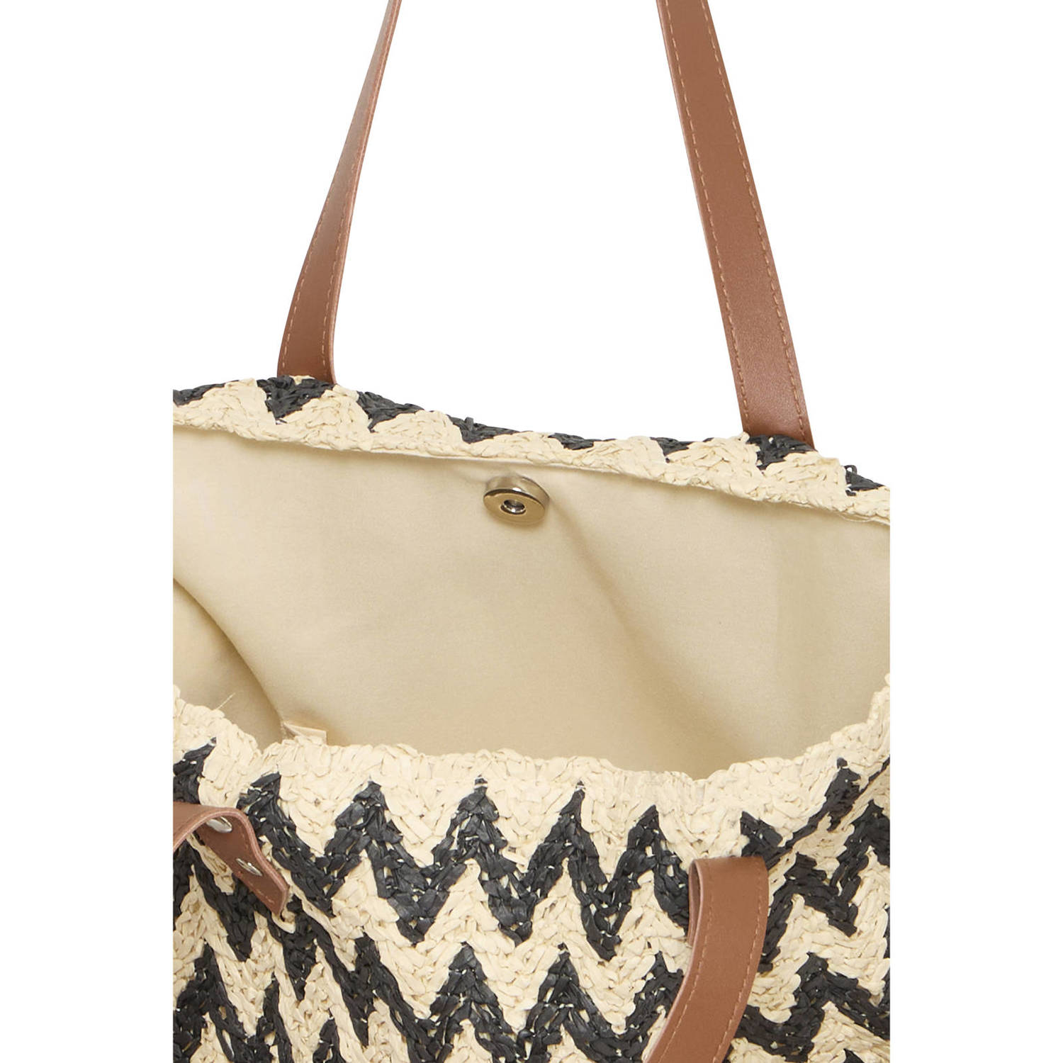 ICHI shopper IAVERADIS naturel zwart