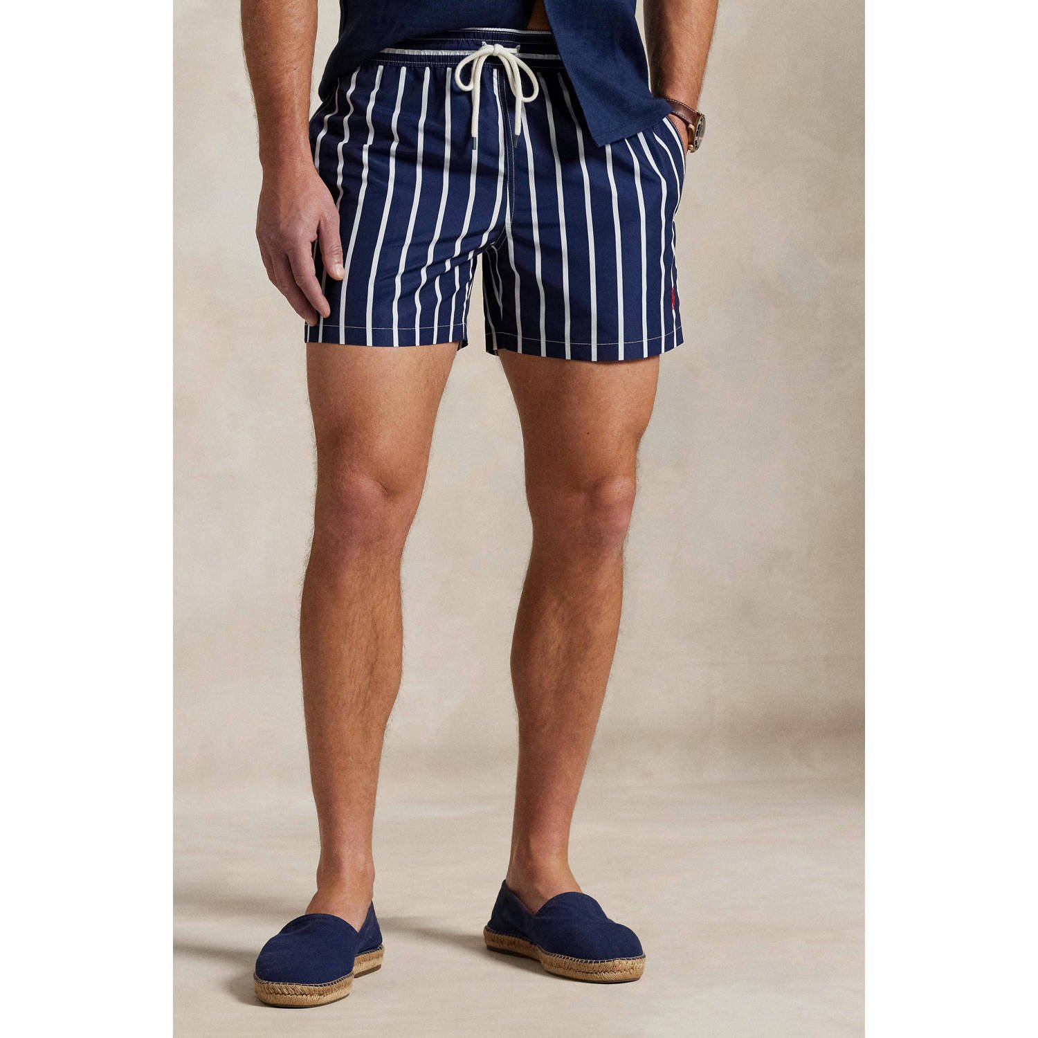 POLO Ralph Lauren zwemshort donkerblauw wit