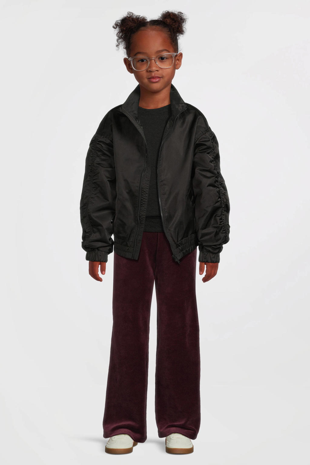 Anytime oversized bomberjacket zwart
