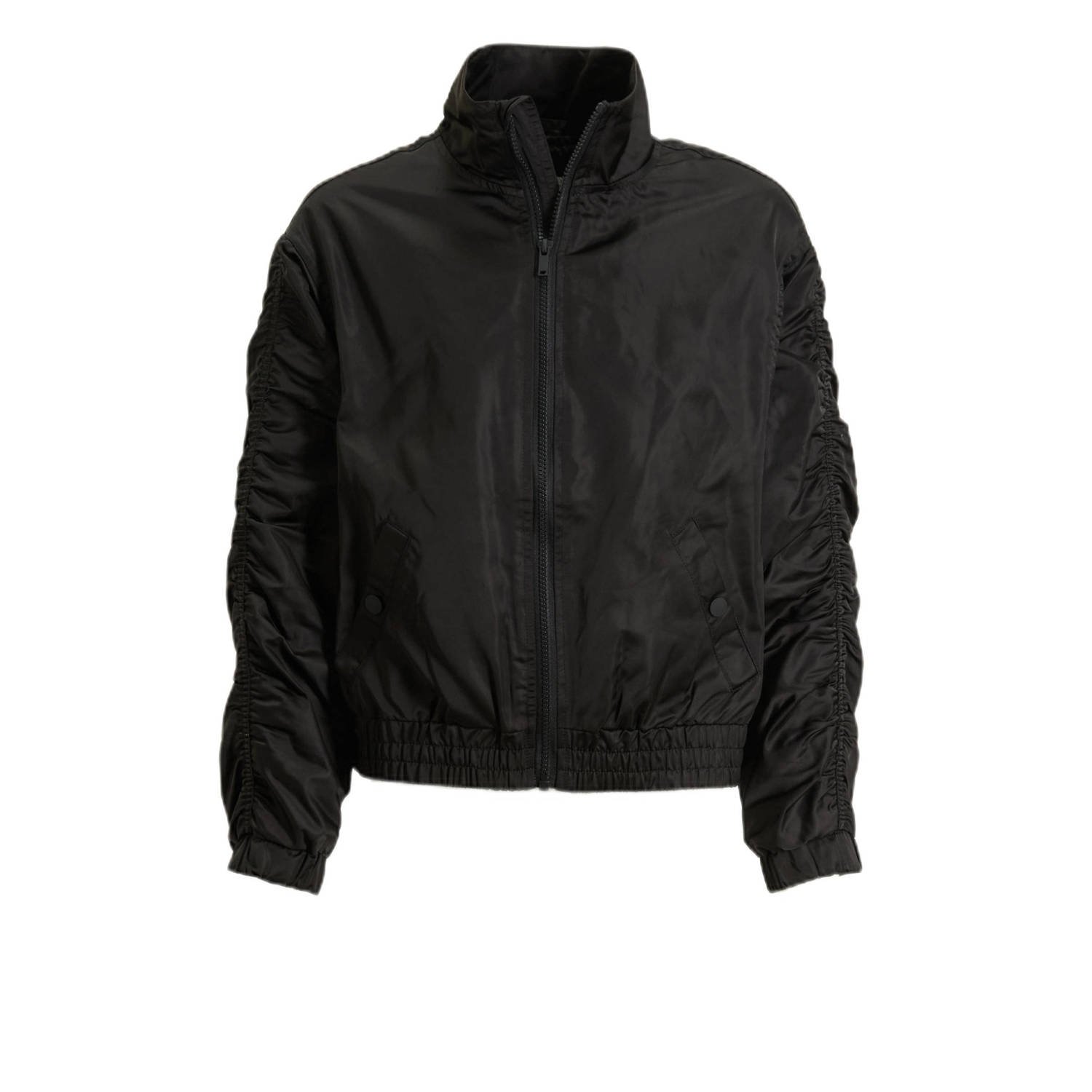 Anytime oversized bomberjacket zwart