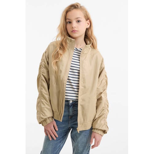 anytime oversized bomberjack beige afbeelding