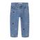 NAME IT MINI loose fit jeans NMFBELLA met hartjes Medium blue denim
