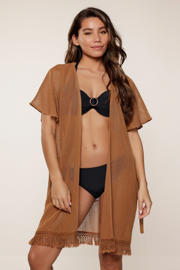 thumbnail: LingaDore strandtuniek met lurex bruin