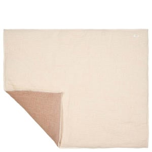 Rivoli reversible boxkleed warm white/caffe