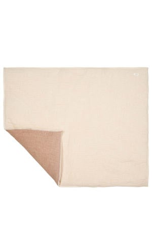 Rivoli reversible boxkleed warm white/caffe