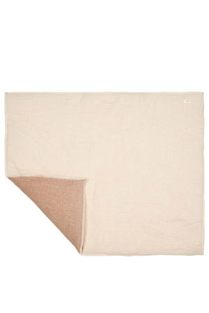 Rivoli reversible boxkleed warm white/caffe