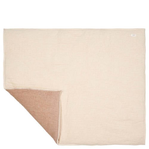 Koeka reversible boxkleed Rivoli warm white/caffe afbeelding