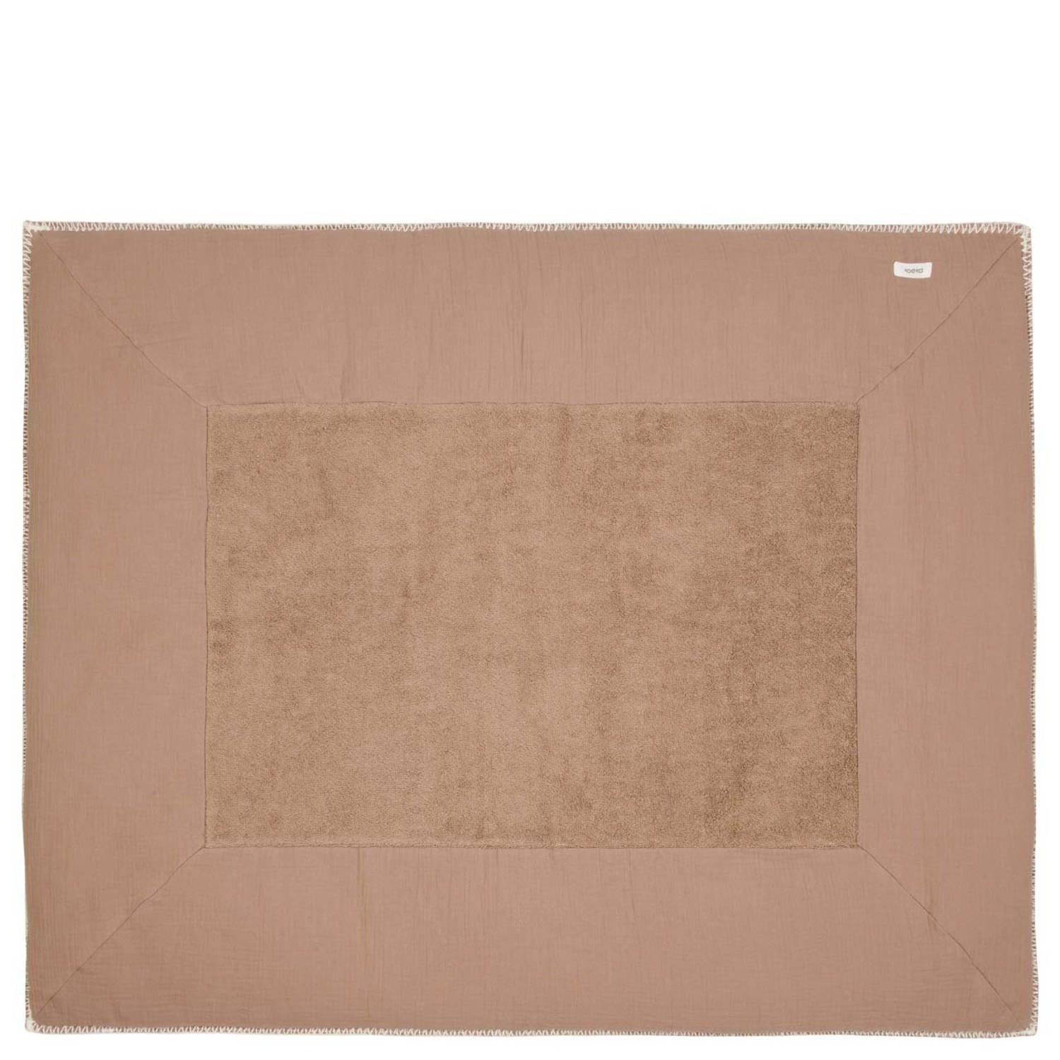 Koeka boxkleed Faro bruin offwhite
