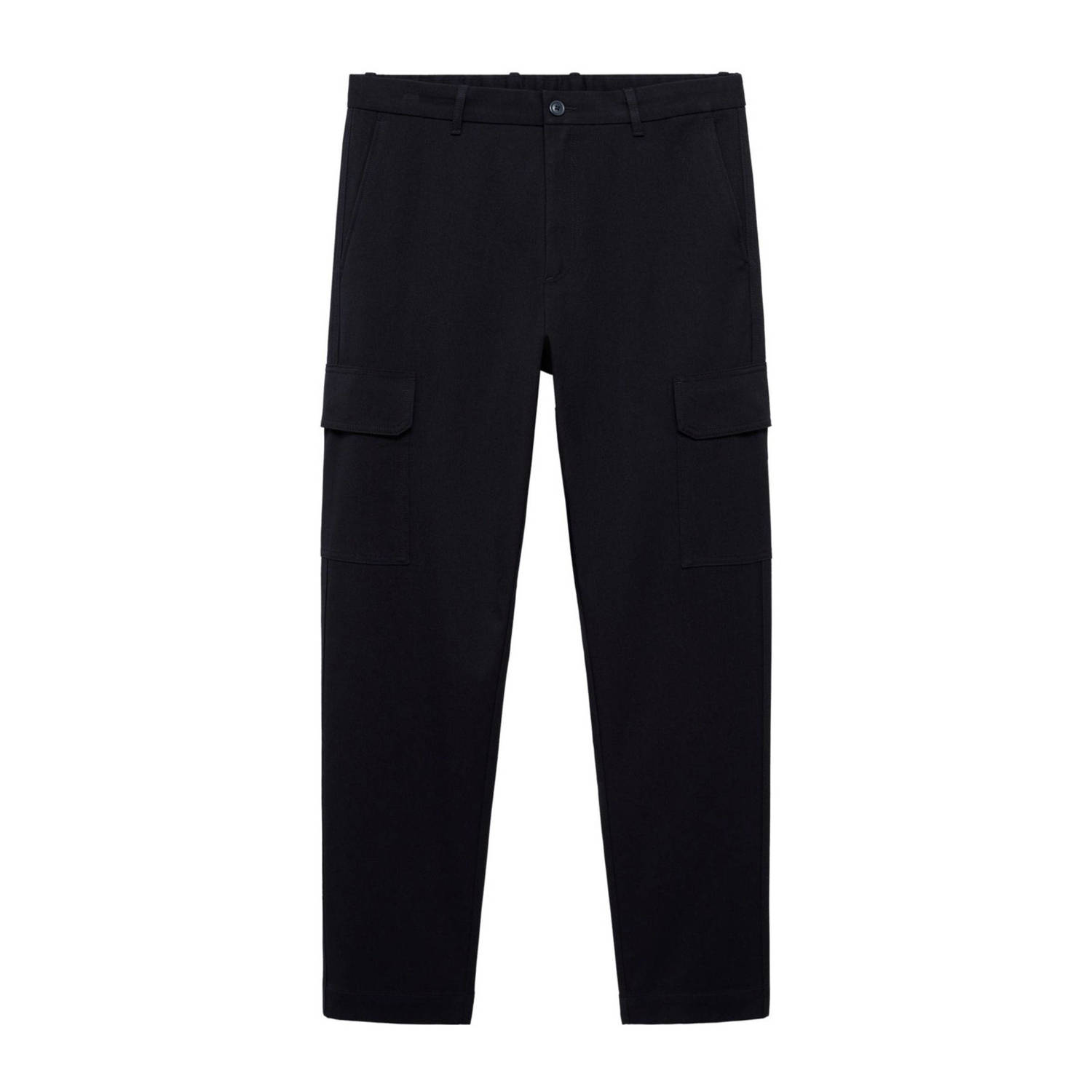 Mango Man regular cargo broek donkerblauw