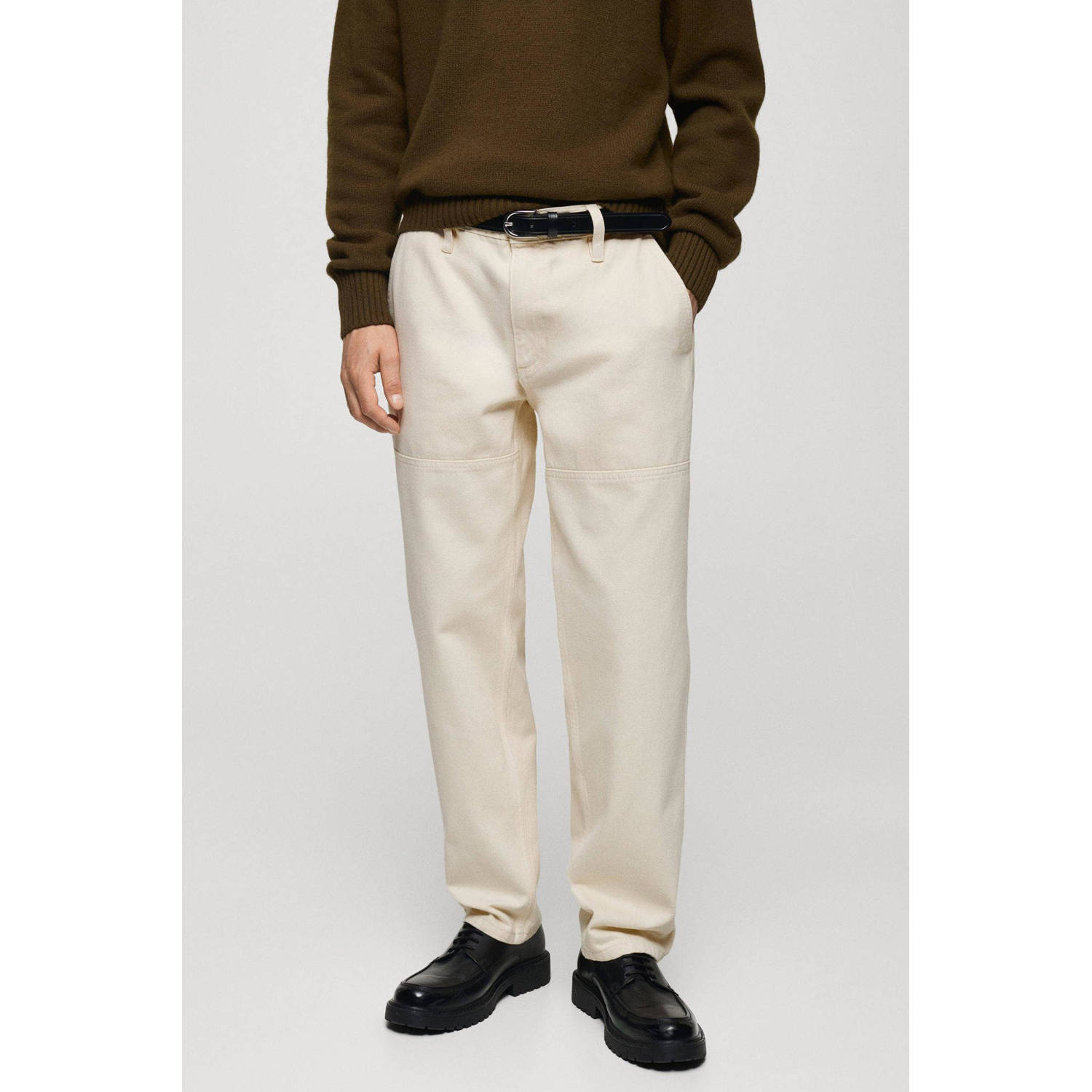 Mango Man regular chino ecru